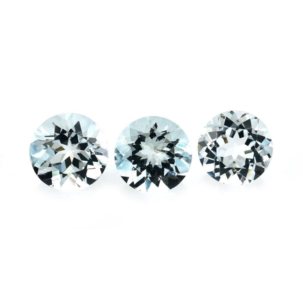 AQUAMARINE CUT ROUND (B/CLEAN) 7.00MM 1.26 Cts.
