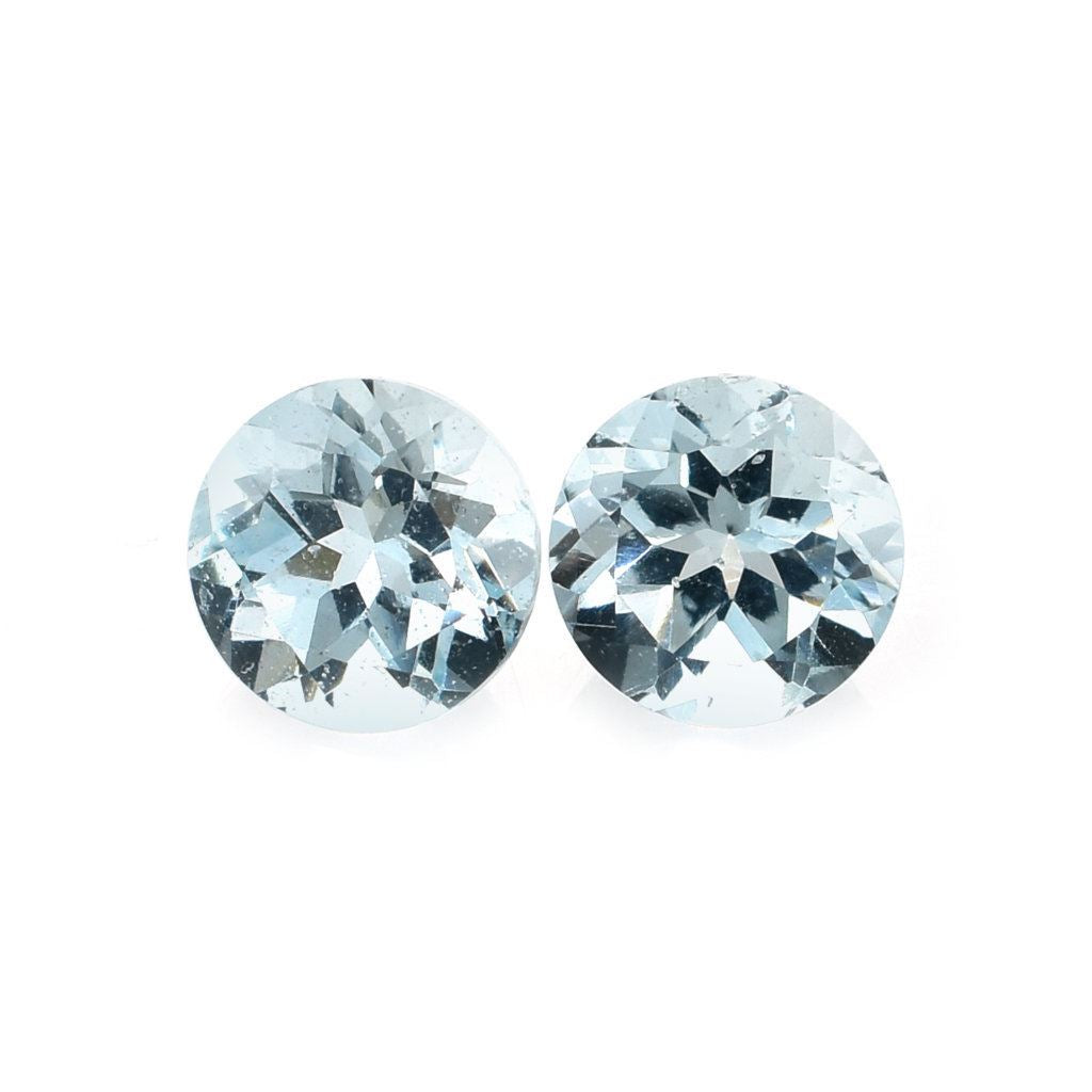 AQUAMARINE CUT ROUND (B/CLEAN) 5.00MM 0.46 Cts.