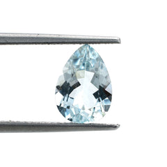 AQUAMARINE CUT PEAR (B/CLEAN) 10X7MM 1.60 Cts.