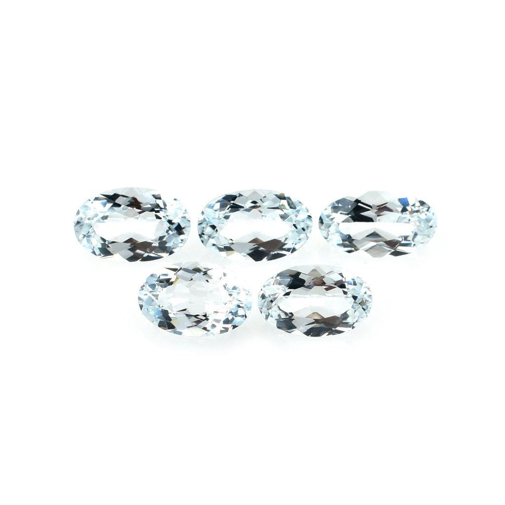 AQUAMARINE CUT OVAL (B/CLEAN) 8X5MM 0.92 Cts.