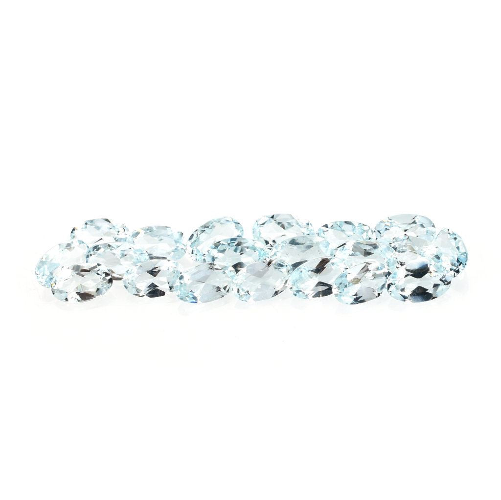 AQUAMARINE CUT OVAL (B/CLEAN) 5X3MM 0.18 Cts.