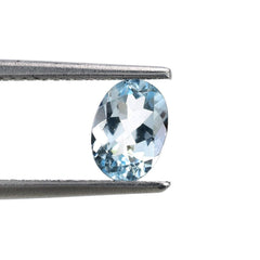 AQUAMARINE CUT OVAL (B/CLEAN) 7X5MM 0.69 Cts.