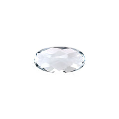 AQUAMARINE CHECKER CUT OVAL (B/CLEAN) 8X4MM 0.70 Cts.