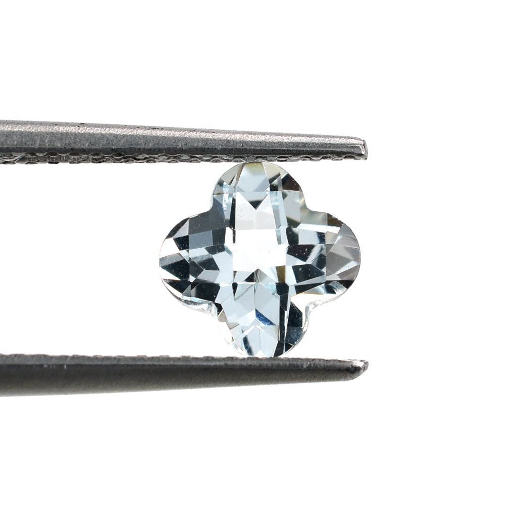 AQUAMARINE CHECKER CUT FLOWER (B/CLEAN) 6.00MM 1.04 Cts.