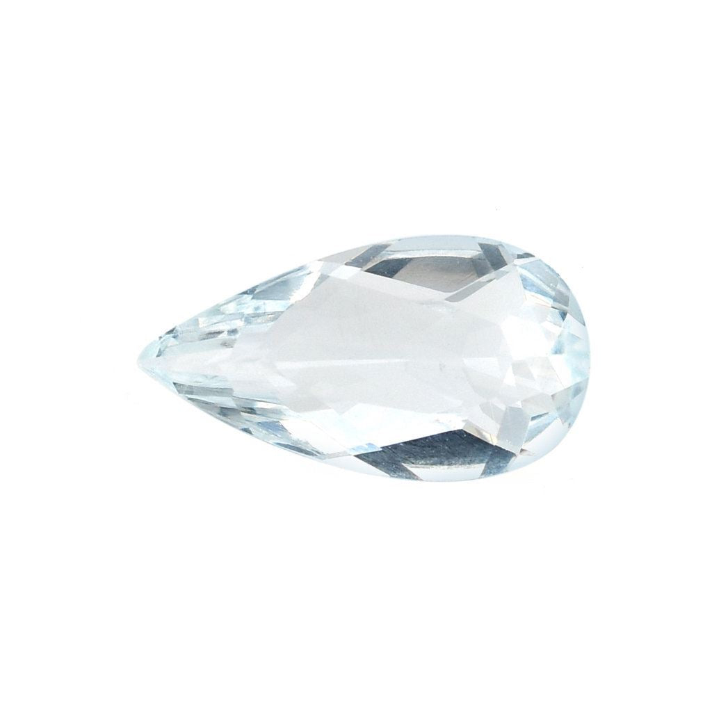 AQUAMARINE CUT PEAR (C/CLEAN) 11X6MM 1.35 Cts.