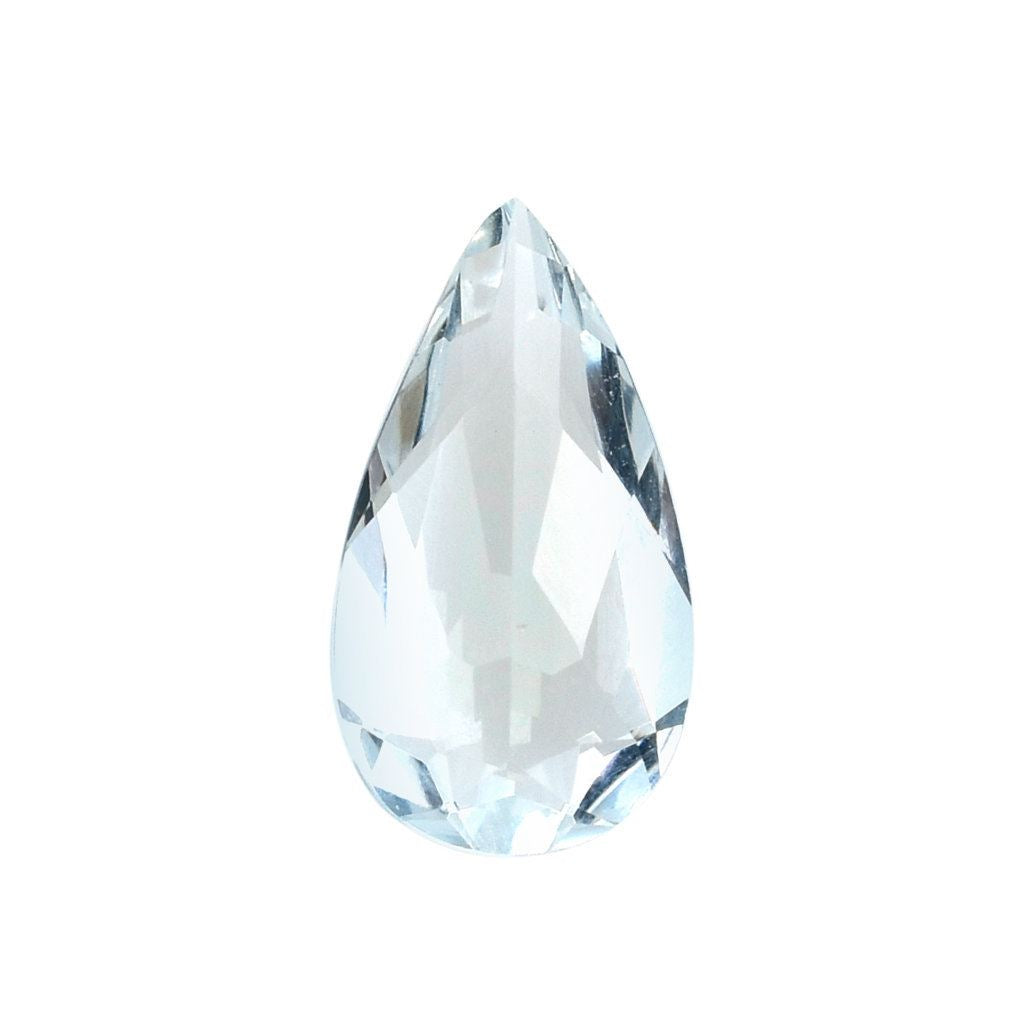 AQUAMARINE CUT PEAR (C/CLEAN) 11X6MM 1.35 Cts.