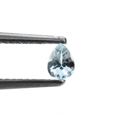 AQUAMARINE CUT PEAR (C/CLEAN) 4X3MM 0.15 Cts.