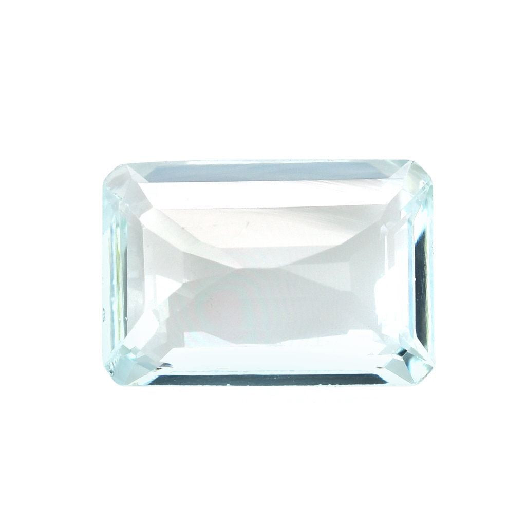 AQUAMARINE CUT OCTAGON (C/CLEAN-WINDOW) 13X9MM 4.15 Cts.