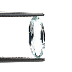 AQUAMARINE CUT OVAL (C/CLEAN) 11X4MM 0.85 Cts.
