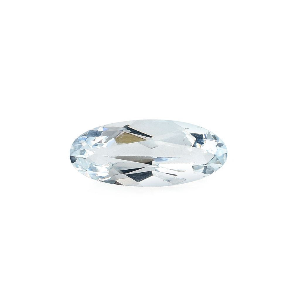 AQUAMARINE CUT OVAL (C/CLEAN) 10X4MM 0.95 Cts.