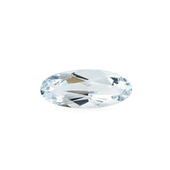 AQUAMARINE CUT OVAL (C/CLEAN) 10X4MM 0.95 Cts.