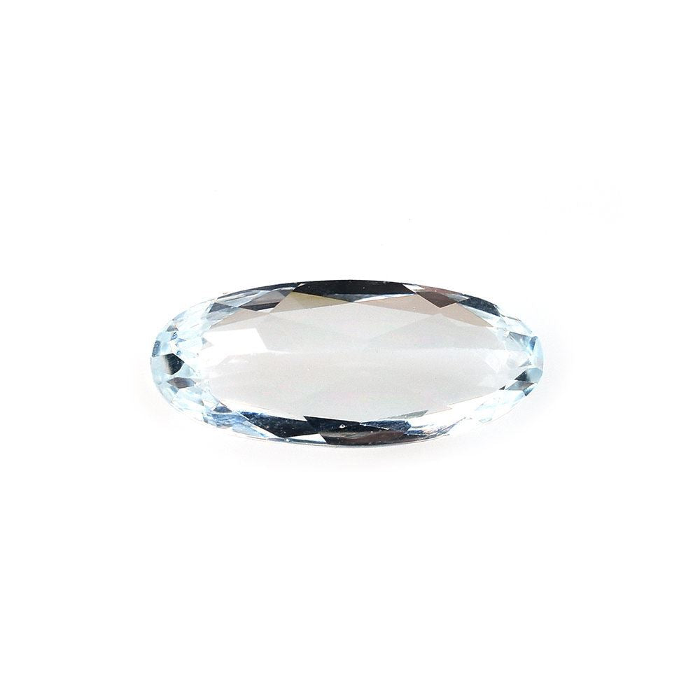 AQUAMARINE CUT OVAL (C/CLEAN) 10X4MM 0.95 Cts.