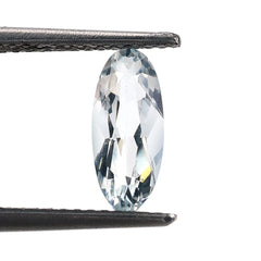 AQUAMARINE CUT OVAL (C/CLEAN) 10X4MM 0.95 Cts.