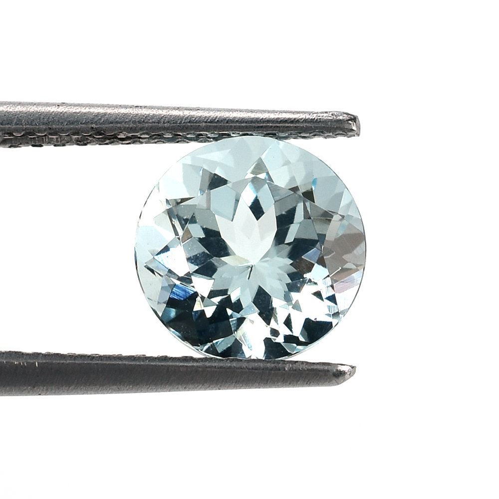 AQUAMARINE CUT ROUND (C/CLEAN) (GREENISH) 8.00MM 1.95 Cts.