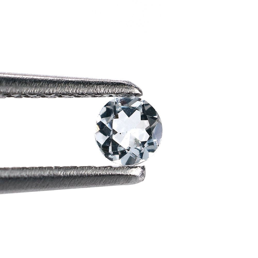 AQUAMARINE CUT ROUND (C/CLEAN) 3.25MM 0.10 Cts.