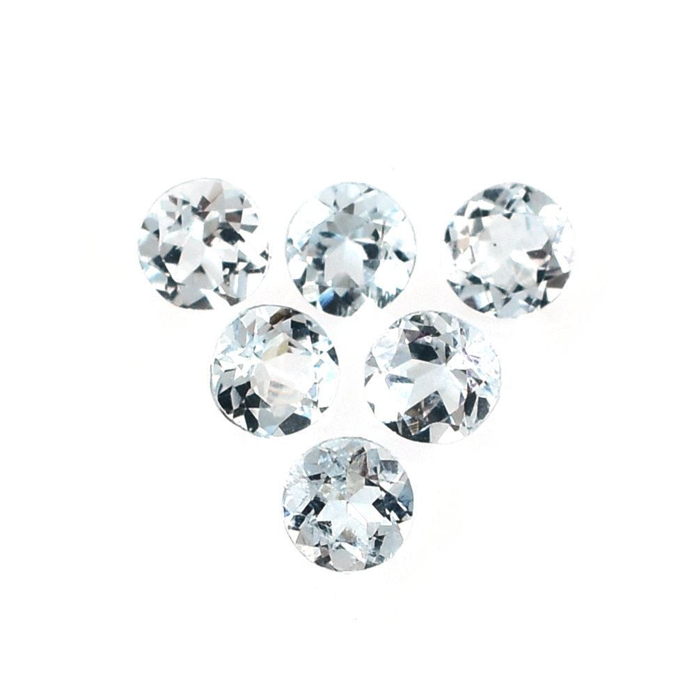 AQUAMARINE CUT ROUND (C/CLEAN) 3.25MM 0.10 Cts.