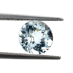 AQUAMARINE CHECKER CUT ROUND (C/CLEAN) 8.50MM 2.10 Cts.