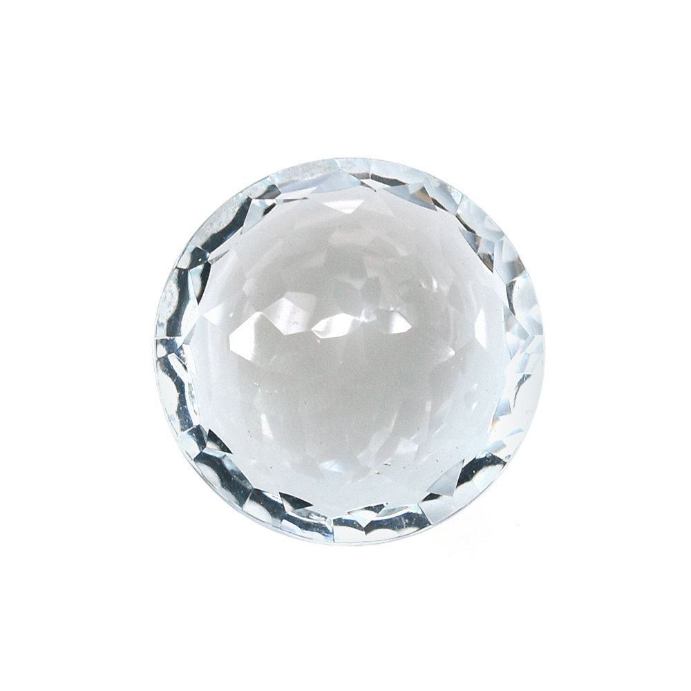 AQUAMARINE NIRVANA CUT ROUND (C/CLEAN) (DES#81) 12.00MM 5.48 Cts.