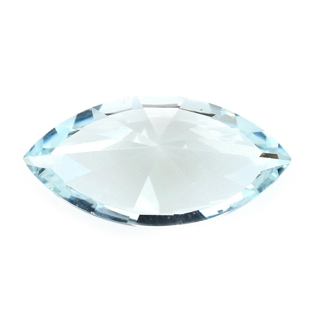 AQUAMARINE DIAMOND CUT MARQUISE (C/CLEAN) 17X8.50MM 4.00 Cts.
