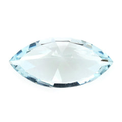 AQUAMARINE DIAMOND CUT MARQUISE (C/CLEAN) 17X8.50MM 4.00 Cts.