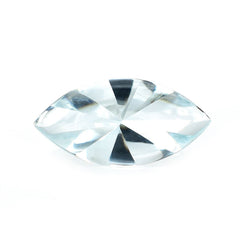 AQUAMARINE DIAMOND CUT BUFFTOP MARQUISE (C/CLEAN) 14X7MM 2.30 Cts.