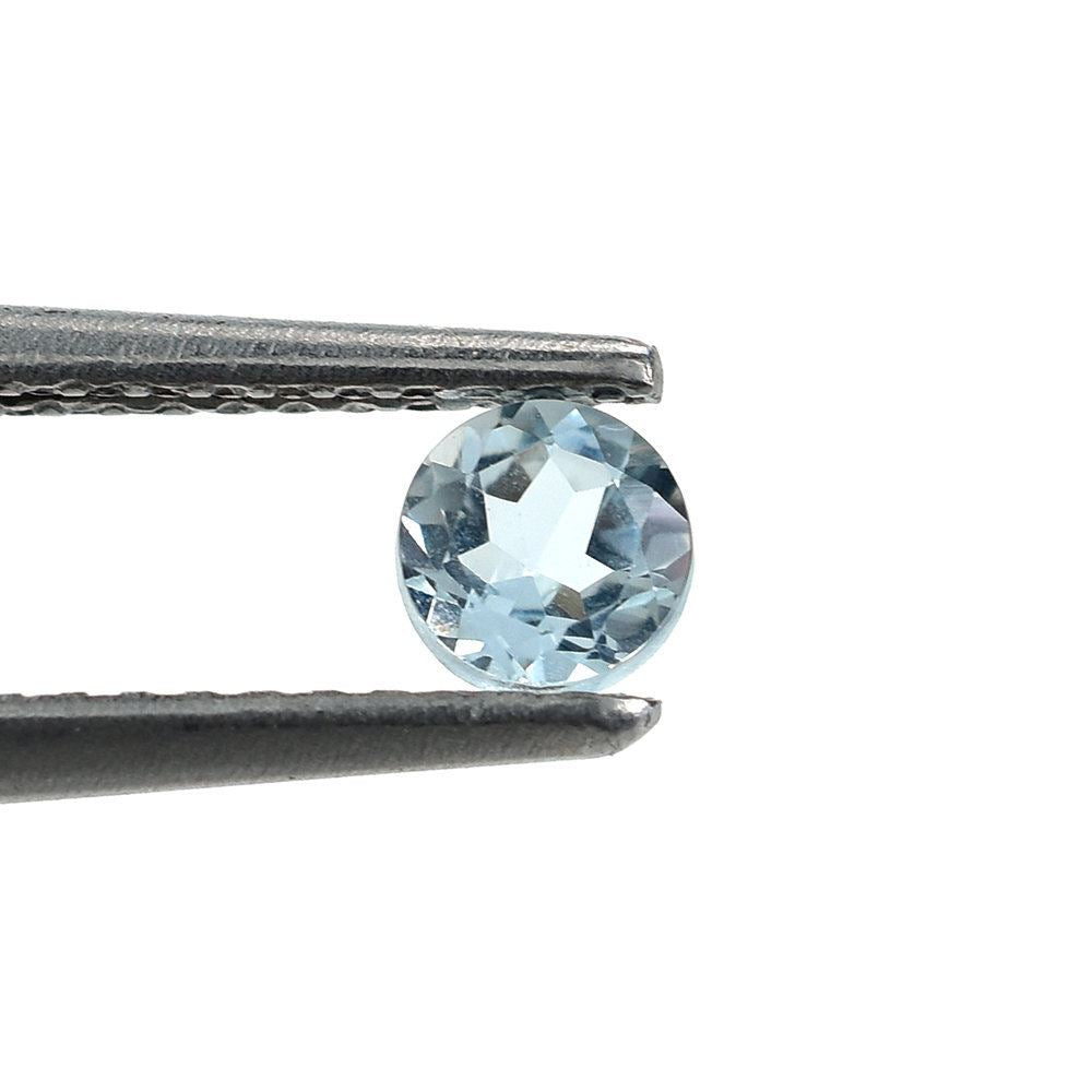 AQUAMARINE CUT ROUND (A+/CLEAN) 3.75MM 0.20 Cts.
