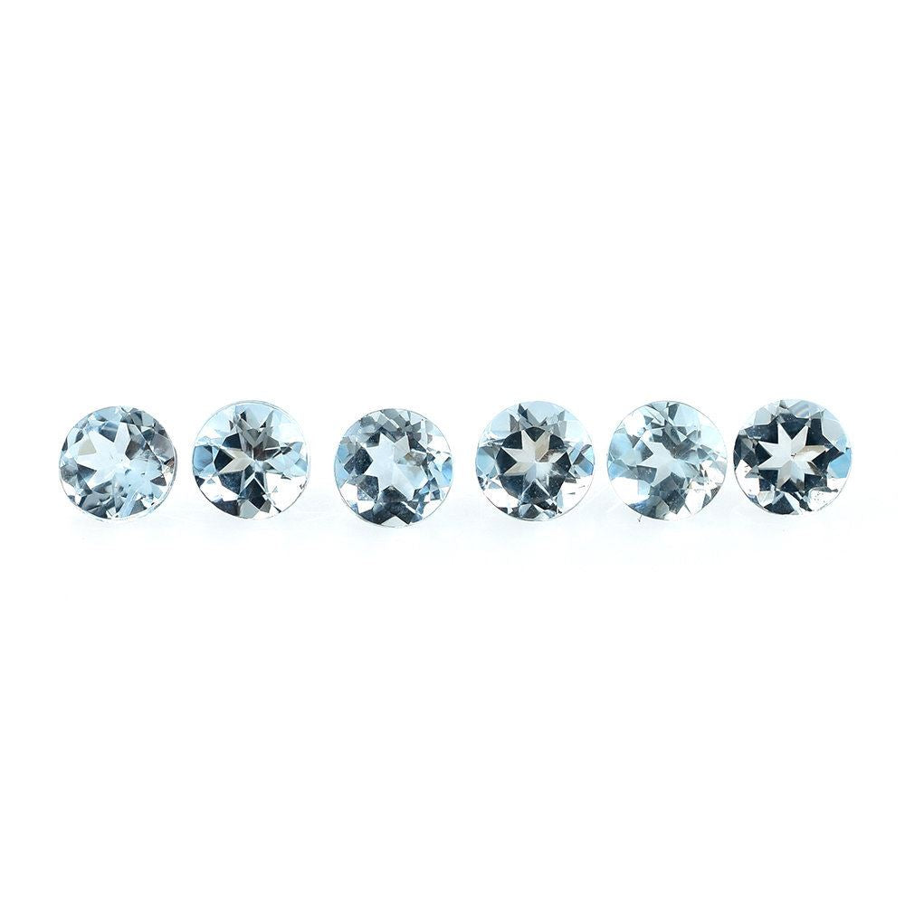 AQUAMARINE CUT ROUND (A+/CLEAN) 3.75MM 0.20 Cts.