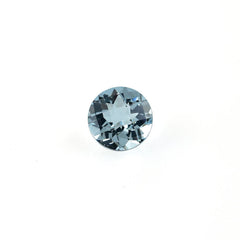 AQUAMARINE CHECKER CUT ROUND (A+/CLEAN) 7.00MM 1.20 Cts.