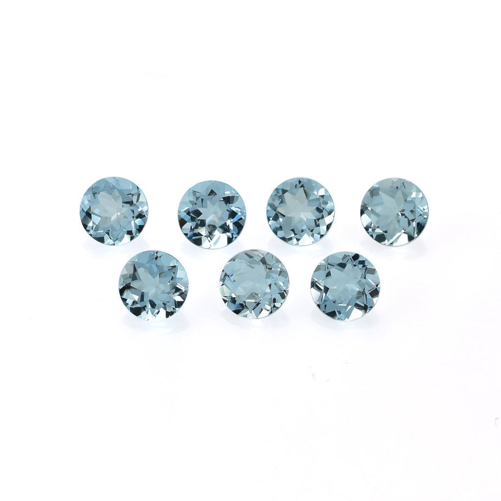 AQUAMARINE CUT ROUND (A+/CLEAN) 5.00MM 0.44 Cts.