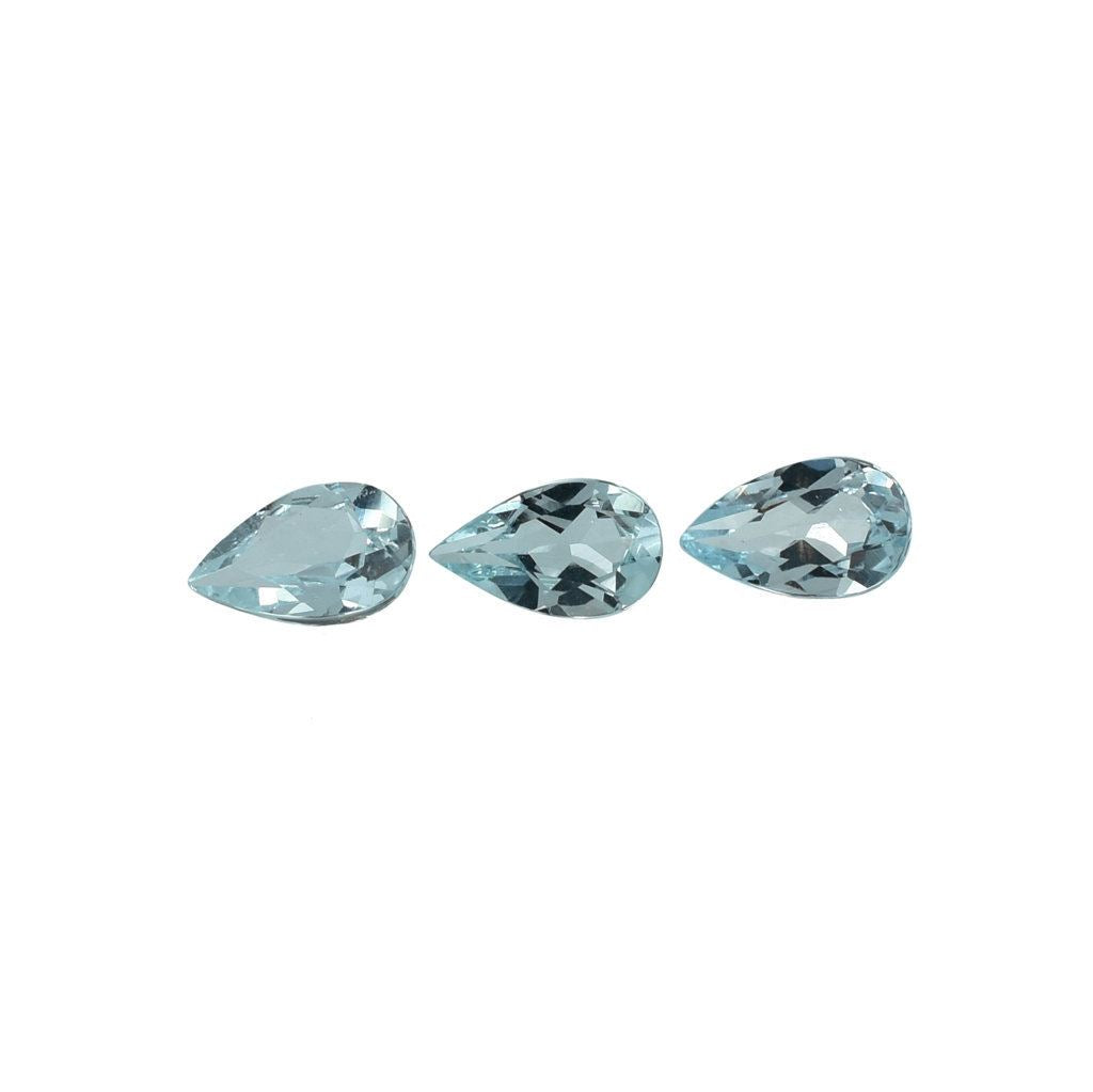 AQUAMARINE CUT PEAR (A+/CLEAN) 5X3MM 0.19 Cts.