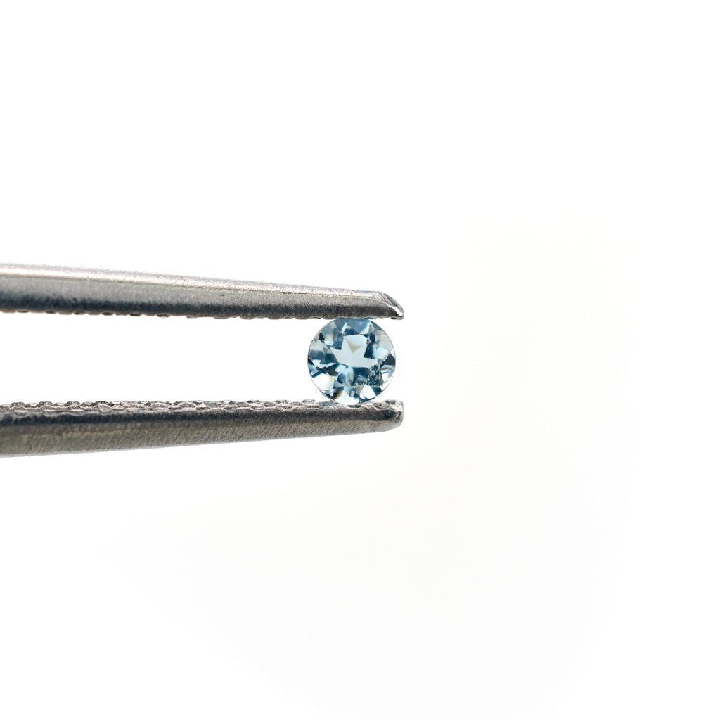 AQUAMARINE CUT ROUND (A+/CLEAN) 2.50X2.50MM 0.06 Cts.