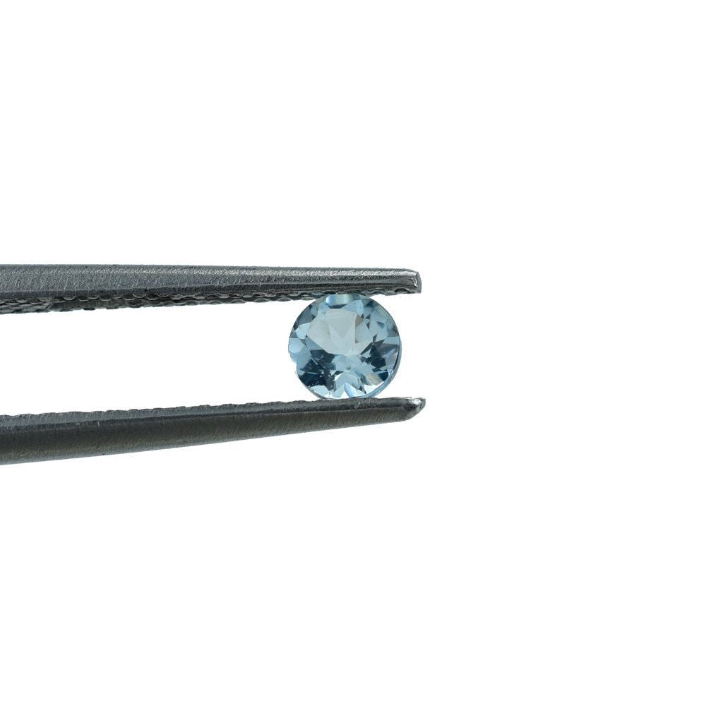 AQUAMARINE CUT ROUND (A+/CLEAN) 3.75X3.75MM 0.20 Cts.