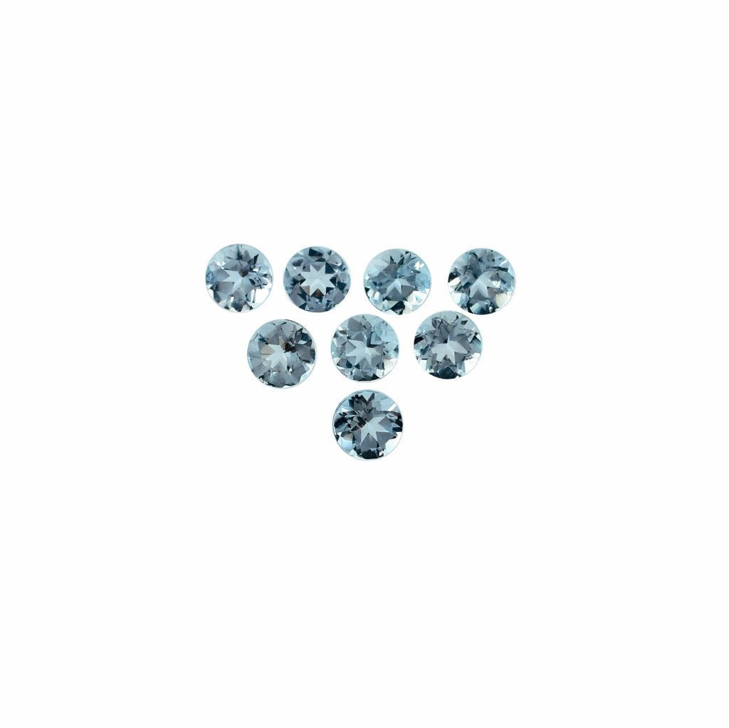 AQUAMARINE CUT ROUND (A+/CLEAN) 3.75X3.75MM 0.20 Cts.