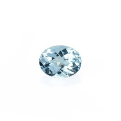 AQUAMARINE CHECKER CUT OVAL (A+/CLEAN) 9X7MM 1.47 Cts.