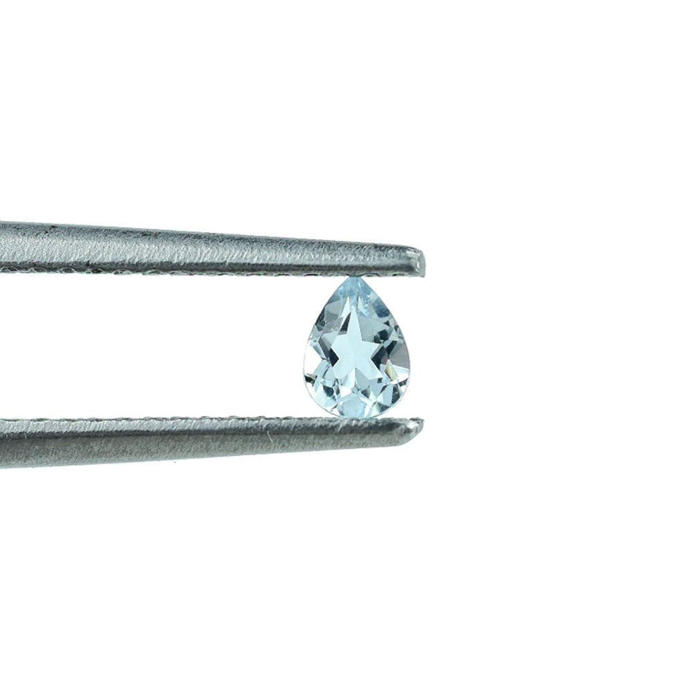 AQUAMARINE CUT PEAR (A+/CLEAN) 4X3MM 0.14 Cts.