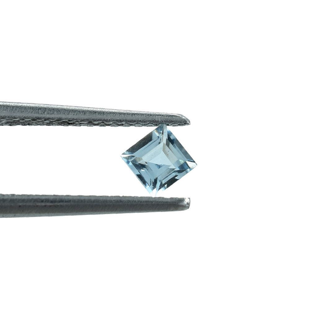 AQUAMARINE CUT SQUARE (A+/SI) 3.50X3.50MM 0.19 Cts.