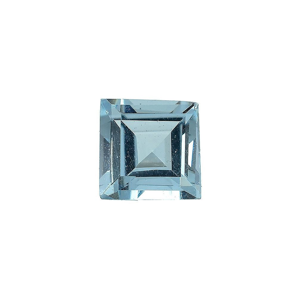 AQUAMARINE CUT SQUARE (A/CLEAN) 4.00X4.00MM 0.24 Cts.