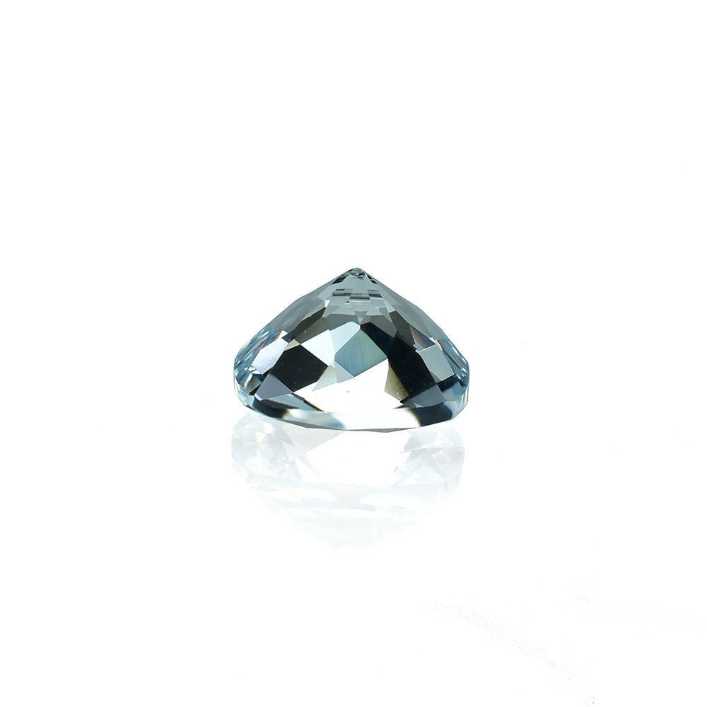 AQUAMARINE CHECKER CUT CUSHION (C/CLEAN) 8.00X8.00MM 1.94 Cts.