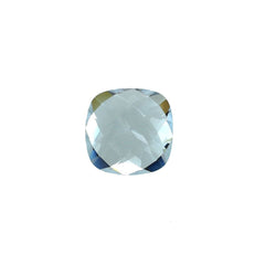 AQUAMARINE CHECKER CUT CUSHION (C/CLEAN) 8.00X8.00MM 1.94 Cts.