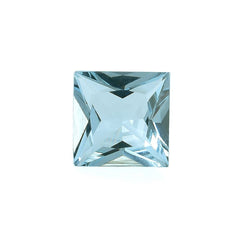 AQUAMARINE PRINCESS CUT SQUARE (A/CLEAN) 7.00X7.00MM 1.35 Cts.