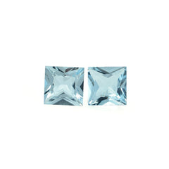 AQUAMARINE PRINCESS CUT SQUARE (A/CLEAN) 7.00X7.00MM 1.35 Cts.