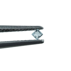 AQUAMARINE PRINCESS CUT SQUARE (B/CLEAN) 1.80X1.80MM 0.04 Cts.