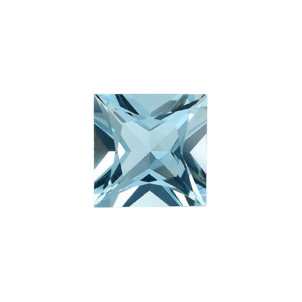 AQUAMARINE PRINCESS CUT SQUARE (A+++/CLEAN) 8.00X8.00MM 2.22 Cts.