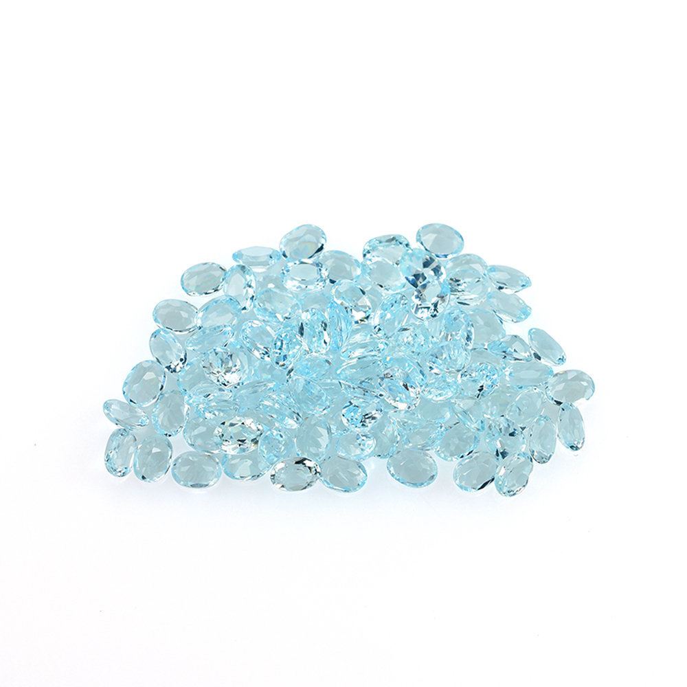 AQUAMARINE CUT OVAL (B/CLEAN) 4.00X3.00MM 1.07 Cts.