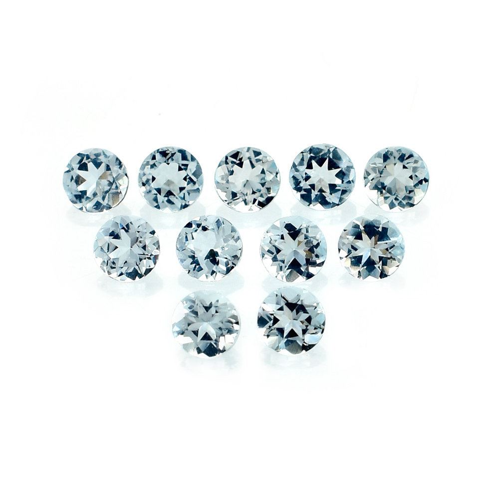 AQUAMARINE CUT ROUND (A/CLEAN) 3.00X3.00MM 0.10 Cts.