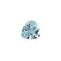 AQUAMARINE CUT HEART (B/CLEAN) 5.00X5.00 MM 0.45 Cts.