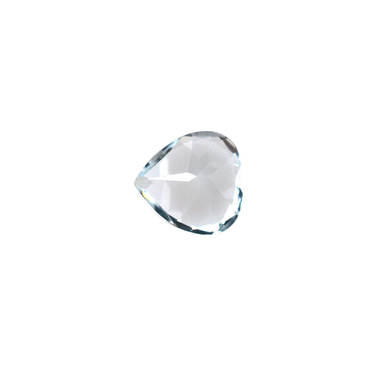 AQUAMARINE CUT HEART (B/CLEAN) 5.00X5.00 MM 0.45 Cts.