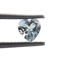 AQUAMARINE CUT HEART (B/CLEAN) 5.00X5.00 MM 0.45 Cts.