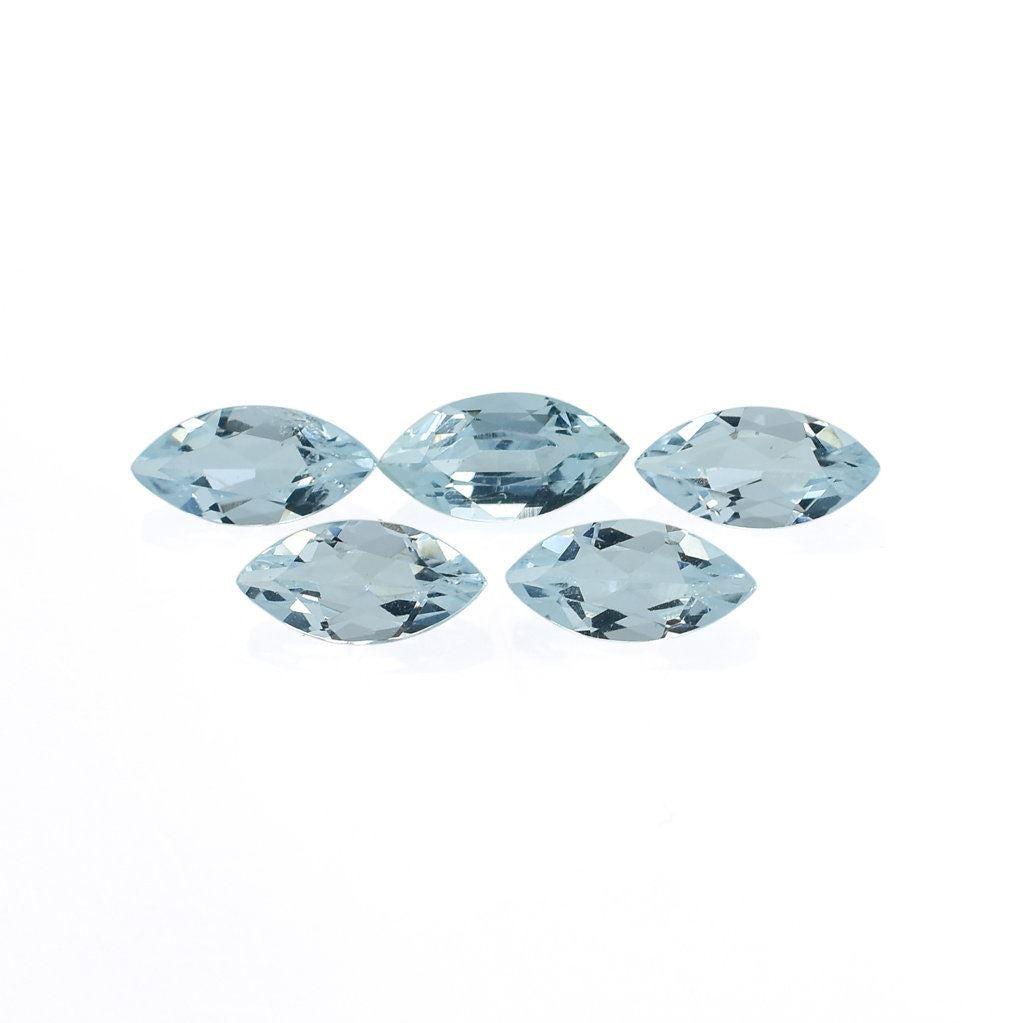 AQUAMARINE CUT MARQUISE (A/CLEAN) 7.00X3.50MM 0.25 Cts.