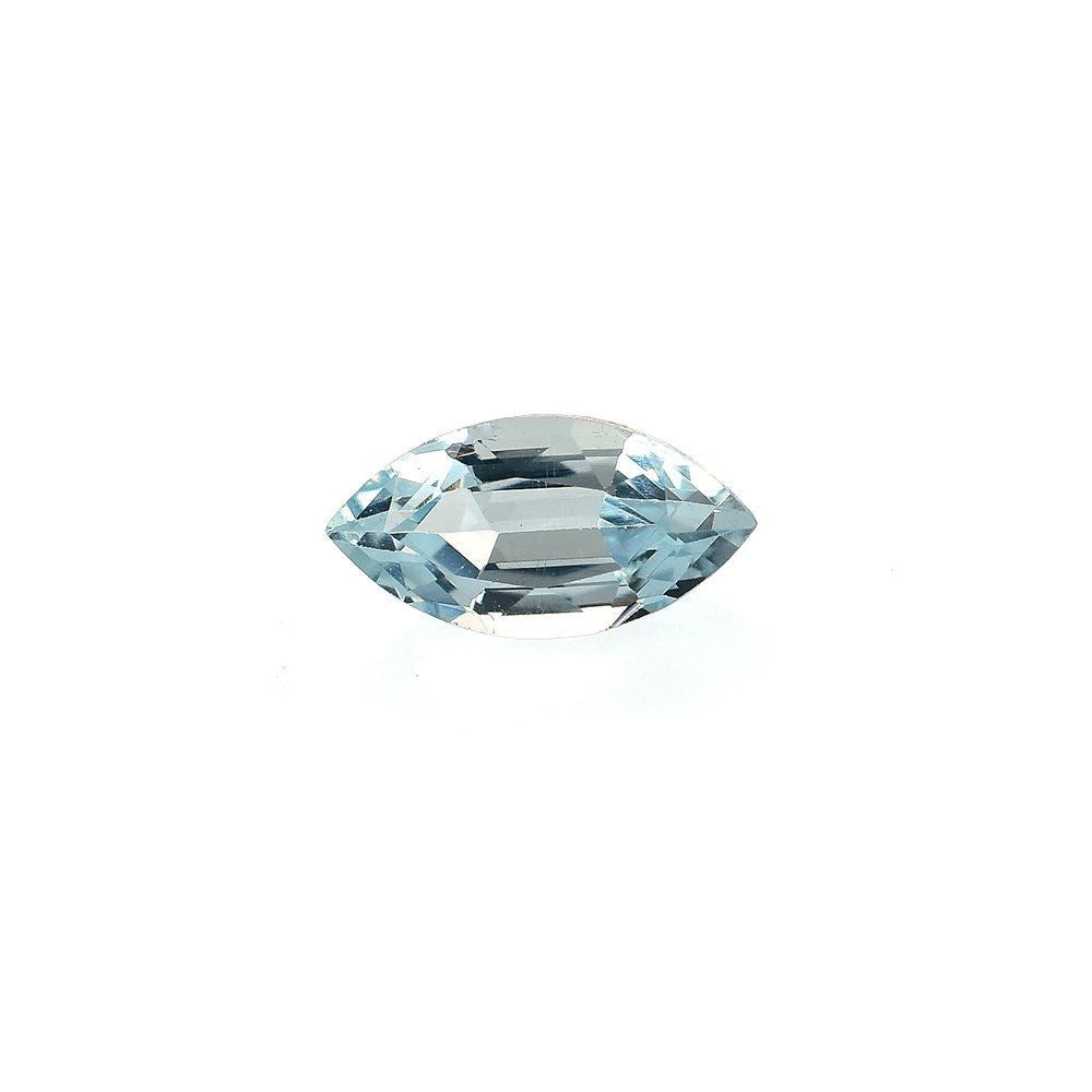 AQUAMARINE STEP CUT MARQUISE (A++/CLEAN) 7.00X3.50MM 0.40 Cts.